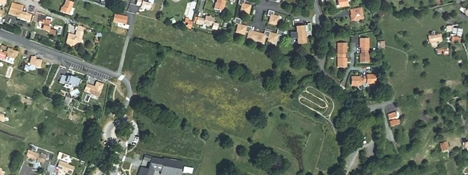 Vue aérienne de la commune de Sevremoine